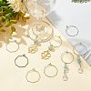 30Pcs 5 Colors Ion Plating(IP) 316 Surgical Stainless Steel Hoop Earrings Findings STAS-UN0030-95-3