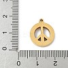 304 Stainless Steel Rhinestone Pendants LS-STAS-Q354-04G-3