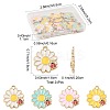 24Pcs Alloy Enamel Pendants ENAM-FS0003-77-4