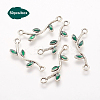 Tibetan Style Alloy Enamel Links connectors ENAM-CA0001-01AS-4