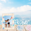 DIY Paillette Moon & Star Photo Frame Making Kit DIY-OC0010-20-5
