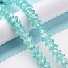 Transparent Glass Beads Strands LAMP-H061-01C-08-2