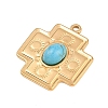 Synthetic Turquoise Pendants LS-STAS-H253-01C-G-2