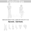 3D Plastic Self-Adhesive Man & Woman Pattern Mirror WC Sign DIY-WH0308-145C-2