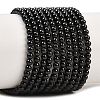 Natural Black Spinel Round Bead Strands X-G-A130-2mm-32A-2
