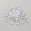 Teardrop Glass Charms GLAA-WH0032-29A-01-1
