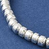 Electroplated Natural Lava Rock Beads Strands G-L606-C02-01F-2