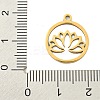 Ion Plating(IP) 201 Stainless Steel Pendants STAS-M015-08G-3