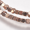 Electroplate Non-magnetic Synthetic Hematite Beads Strands G-K239-14A-2