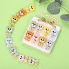16Pcs 8 Colors Cartoon Squirrel Silicone Beads JX713A-4