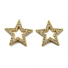 Rack Plating Brass Cubic Zirconia Charms KK-D026-23G-2
