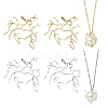 4Pcs 2 Colors Brass Pendants KK-YW0002-83-1