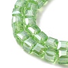 Electroplate Glass Beads Strands EGLA-D018-6x6mm-33-4