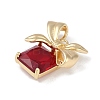Christmas Theme Brass Rhinestone Pendants KK-Z065-09G-01-2