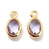Eco-Friendly Brass with Glass Pendants KK-K268-01X-2