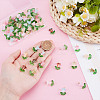 70Pcs 7 Colors Glass Pendants PALLOY-HY00107-3