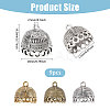 9Pcs 3 Colors Tibetan Style Alloy Pendant Bail FIND-CA0011-04-2