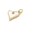 Brass Micro Pave Cubic Zirconia Pendants KK-K302-20A-G-2