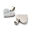 201 Stainless Steel Clay Pendants STAS-R166-02B-P-2