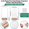 1 Set Transparent Acrylic Single Pair Earring Display Stands Set EDIS-SC0001-04-2