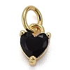 Brass Micro Pave Cubic Zirconia Charms X-KK-P192-08-G04-1