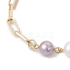 Brass Paperclip Chain Bracelets BJEW-JB13224-3