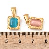 304 Stainless Steel with Cubic Zirconia Charms STAS-B116-05G-3