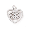 Brass Micro Pave Cubic Zirconia Charms KK-C012-28P-2