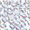 Flat Back Imitation Taiwan Acrylic Rhinestone Cabochons GACR-FG0001-04-4