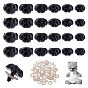 70 Bags 6 Styles Oval Resin Craft Nose DIY-GA0008-23A-1
