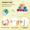 10 Rolls 10 Colors Flat Elastic Crystal Thread EW-TA0001-07-4