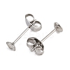304 Stainless Steel Stud Earring Findings STAS-D389-03B-P-2