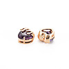 Brass Pave Cubic Zirconia Charms KK-N232-302A-02-2