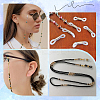 120Pcs 4 Colors Silicone Eyeglasses Chains Loop Ends AJEW-SC0002-54-5