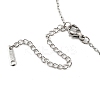 201 Stainless Steel Mountain Pendant Necklace with Cable Chains NJEW-Q317-26P-3