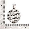 304 Stainless Steel Pendants STAS-R163-03ASG-3