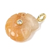Natural Topaz Jade Carved Pendants G-C282-01M-2