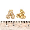 Brass Micro Pave Cubic Zirconia Stud Earrings EJEW-Z091-04G-A-3