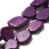 Synthetic Turquoise Dyed Beads Strands G-E594-25G-1