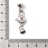 Brass Micro Pave Cubic Zirconia Lobster Claw Clasps KK-U059-51P-3