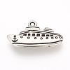 Tibetan Style Alloy Pendants TIBEP-Q076-027AS-RS-2