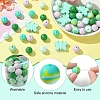 Round & Butterfly Silicone Focal Beads SIL-YW0001-35-3