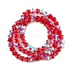 Electroplate Transparent Glass Beads Strands EGLA-U004-03A-HP07-2