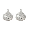 Brass with Clear Cubic Zirconia Pendants KK-G532-22P-1