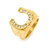 304 Stainless Steel and Rhinestone Finger Rings for Women RJEW-B121-08C-G-4