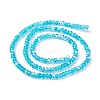 Transparent Electroplate Glass Beads Strands EGLA-F156-AB08-2