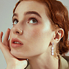 2 Pairs 201 Stainless Steel Hoop Earring EJEW-HS00009-6