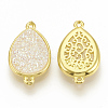 Druzy Resin Links Connectors RESI-T019-06N-2