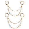 2Pcs Acrylic & Glass Beads Mobile Straps HJEW-FH00191-1