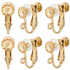 40Pcs 316 Surgical Stainless Steel Clip-on Earring Findings STAS-BBC0008-58B-1